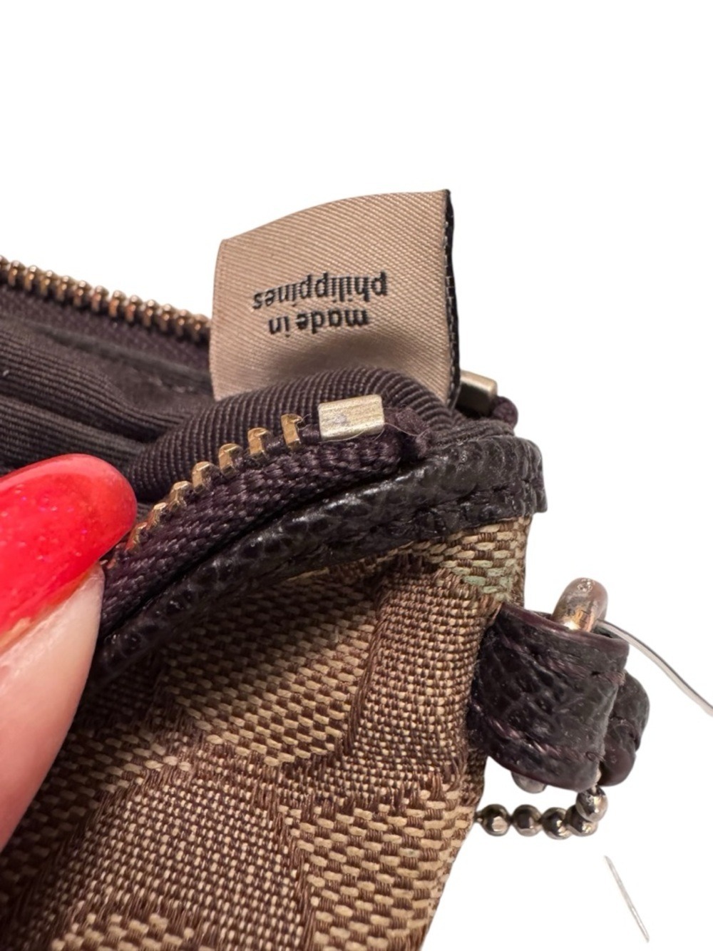 Coach Corner Zip Wristlet - Picture 9 of 13